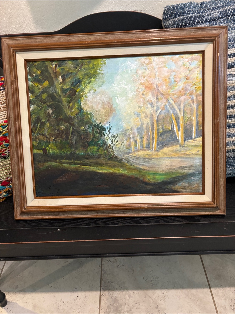 vintage landscape oil painting by Charles R. Selmi (C. Selmi)